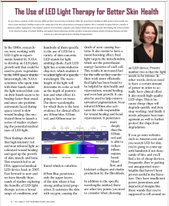 The use of LED light therapy for better skin health - Renew MediSpa - Dr. Lisa Vuich